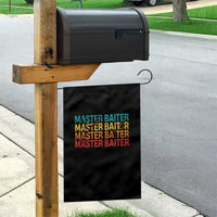 Master Baiter Garden Flag Retro Bass Fishing Funny Fish Fisherman - Wonder Print Shop
