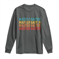 Master Baiter Long Sleeve Shirt Retro Bass Fishing Funny Fish Fisherman - Wonder Print Shop