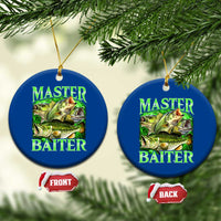 Master Baiter Ceramic Ornament Funny Bass Fishing Fisher Bootleg Graphic - Wonder Print Shop