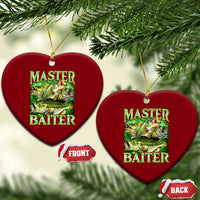 Master Baiter Ceramic Ornament Funny Bass Fishing Fisher Bootleg Graphic - Wonder Print Shop