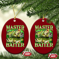 Master Baiter Ceramic Ornament Funny Bass Fishing Fisher Bootleg Graphic - Wonder Print Shop