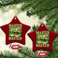 Master Baiter Ceramic Ornament Funny Bass Fishing Fisher Bootleg Graphic - Wonder Print Shop