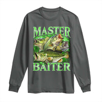 Master Baiter Long Sleeve Shirt Funny Bass Fishing Fisher Bootleg Graphic - Wonder Print Shop