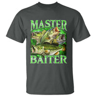 Master Baiter T Shirt Funny Bass Fishing Fisher Bootleg Graphic - Wonder Print Shop
