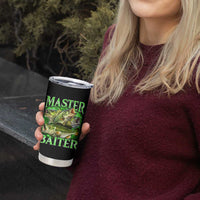 Master Baiter Tumbler Cup Funny Bass Fishing Fisher Bootleg Graphic - Wonder Print Shop