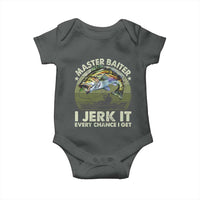 Retro Master Baiter Baby Onesie Funny Bass Fishing Fisher - Wonder Print Shop