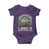 Retro Master Baiter Baby Onesie Funny Bass Fishing Fisher - Wonder Print Shop