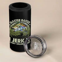 Retro Master Baiter 4 in 1 Can Cooler Tumbler Funny Bass Fishing Fisher - Wonder Print Shop