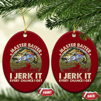 Retro Master Baiter Ceramic Ornament Funny Bass Fishing Fisher - Wonder Print Shop