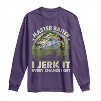 Retro Master Baiter Long Sleeve Shirt Funny Bass Fishing Fisher - Wonder Print Shop