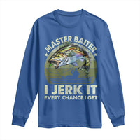 Retro Master Baiter Long Sleeve Shirt Funny Bass Fishing Fisher - Wonder Print Shop