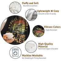 Funny Fishing Dad Throw Blanket Part Time Hooker Bass Fish Dad Dirty Adult Joke - Wonder Print Shop