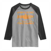 Funny Fishing Raglan Shirt Mines So Big I Have To Use Two Hands Gag Gift - Wonder Print Shop