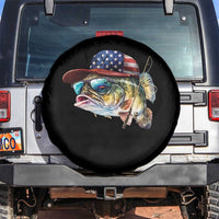 Funny Fishing American Flag Spare Tire Cover Patriotic Fisherman Family Gift - Wonder Print Shop