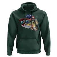 Funny Fishing American Flag Hoodie Patriotic Fisherman Family Gift - Wonder Print Shop