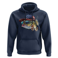 Funny Fishing American Flag Hoodie Patriotic Fisherman Family Gift - Wonder Print Shop