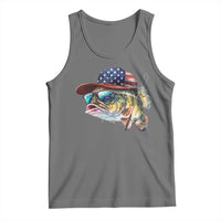 Funny Fishing American Flag Tank Top Patriotic Fisherman Family Gift - Wonder Print Shop