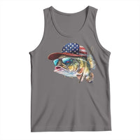 Funny Fishing American Flag Tank Top Patriotic Fisherman Family Gift - Wonder Print Shop