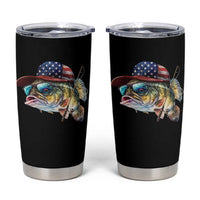 Funny Fishing American Flag Tumbler Cup Patriotic Fisherman Family Gift - Wonder Print Shop