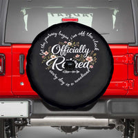 Officially Retired Spare Tire Cover Floral Teacher Retirement Coworker Gift Let The Journey Begin