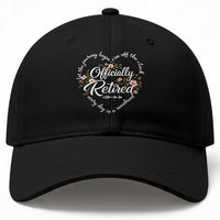 Officially Retired Baseball Cap Floral Teacher Retirement Coworker Gift Let The Journey Begin