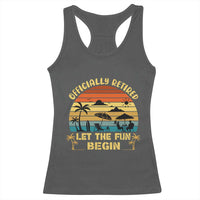 Retirement 2026 Racerback Tank Top Officially Retired Let The Fun Begin Retro