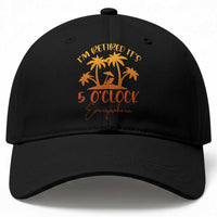 Funny Retirement Baseball Cap I'm Retired It's 5 O'Clock Everywhere