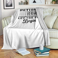 Retirement 2026 Throw Blanket Cool Retired Gift American Flag
