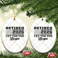 Retirement 2026 Ceramic Ornament Cool Retired Gift American Flag