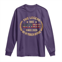 Retirement Gifts For Men 2026 Long Sleeve Shirt The Legend Has Retired Retired Not My Problems Anymore US Flag
