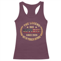 Retirement Gifts For Men 2026 Racerback Tank Top The Legend Has Retired Retired Not My Problems Anymore US Flag
