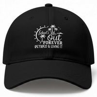Retired Teacher Baseball Cap Schools Out Forever Retirement Teacher Gift TS10