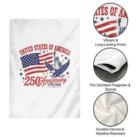 USA 250th Anniversary Garden Flag Land Of The Free USA Patriotic 1776 2026 Statue Of Liberty Eagle Flag