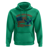 USA 250th Anniversary Hoodie Land Of The Free USA Patriotic 1776 2026 Statue Of Liberty Eagle Flag