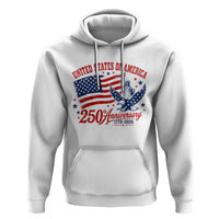 USA 250th Anniversary Hoodie Land Of The Free USA Patriotic 1776 2026 Statue Of Liberty Eagle Flag