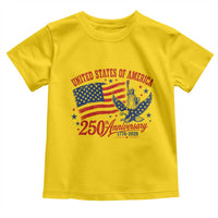 USA 250th Anniversary Toddler T Shirt Land Of The Free USA Patriotic 1776 2026 Statue Of Liberty Eagle Flag