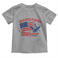 USA 250th Anniversary Toddler T Shirt Land Of The Free USA Patriotic 1776 2026 Statue Of Liberty Eagle Flag
