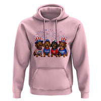 Vintage Patriotic Dachshund 250 Anniversary USA Hoodie Freedom 250 Years Weiner Dog Lovers Dad Mom