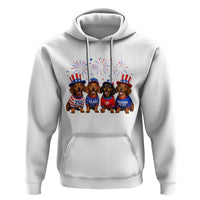 Vintage Patriotic Dachshund 250 Anniversary USA Hoodie Freedom 250 Years Weiner Dog Lovers Dad Mom