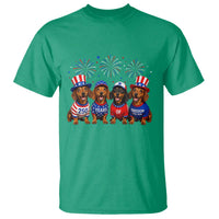 Vintage Patriotic Dachshund 250 Anniversary USA T Shirt Freedom 250 Years Weiner Dog Lovers Dad Mom