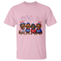 Vintage Patriotic Dachshund 250 Anniversary USA T Shirt Freedom 250 Years Weiner Dog Lovers Dad Mom