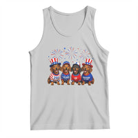 Vintage Patriotic Dachshund 250 Anniversary USA Tank Top Freedom 250 Years Weiner Dog Lovers Dad Mom