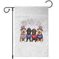 Labrador Retriever Americas 250th Anniversary Garden Flag 4th July US 250 Years Of Freedom Dog Lovers 1776 2026