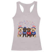 Labrador Retriever Americas 250th Anniversary Racerback Tank Top 4th July US 250 Years Of Freedom Dog Lovers 1776 2026