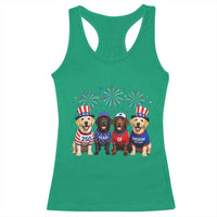 Labrador Retriever Americas 250th Anniversary Racerback Tank Top 4th July US 250 Years Of Freedom Dog Lovers 1776 2026