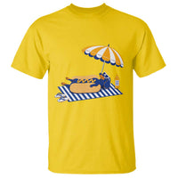 Funny Sausage Dog T Shirt Retro Summer Hot Dog Graphic Dachshund Dog Lover Gift