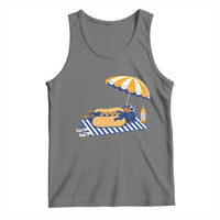 Funny Sausage Dog Tank Top Retro Summer Hot Dog Graphic Dachshund Dog Lover Gift
