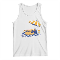 Funny Sausage Dog Tank Top Retro Summer Hot Dog Graphic Dachshund Dog Lover Gift