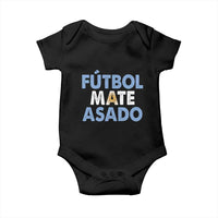 Futbol Mate Asado Argentina Soccer Fan Baby Onesie Argentinian Flag Pride Vintage Football Lovers