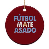 Futbol Mate Asado Argentina Soccer Fan Ceramic Ornament Argentinian Flag Pride Vintage Football Lovers